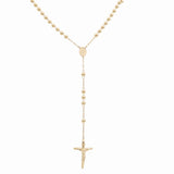 14k Yellow Gold Rosary Necklace