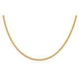 Yellow Gold 14K Tennis Necklace  with Cz 16"