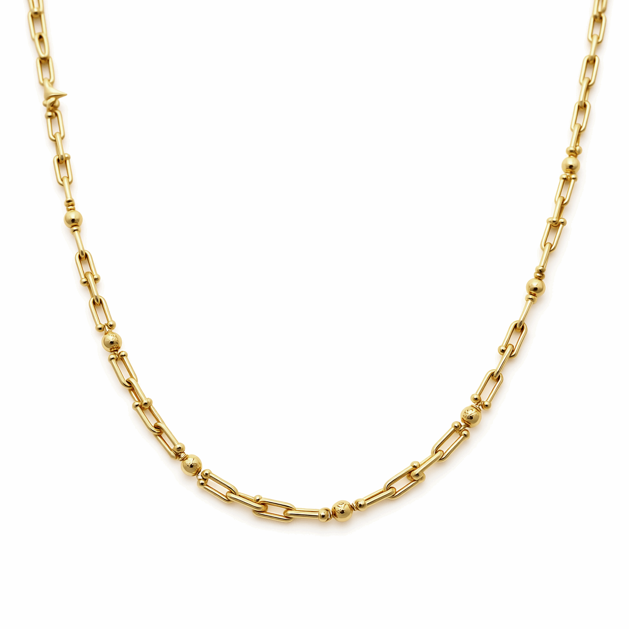 Yellow Gold 14K Italian Link Necklace 18"