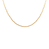 Yellow Gold 14K Beads Necklace 18"