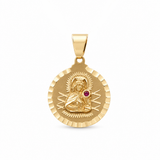 14K Yellow Gold Medal Pendant