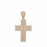 14K Yellow Gold Cross Pendant Miral Jewelry