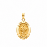 14K Yellow Gold St Jude Thaddeus Medal Pendant