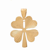14K Yellow Gold Clover Pendant