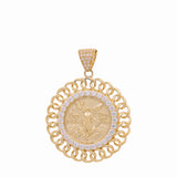 10K  Yellow Gold Centenario Pendant