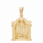 10K  Yellow Gold Medal Caridad del Cobre Pendant
