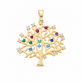 14K Yellow Gold Tree of Life Pendant