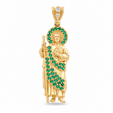 14K Yellow Gold San Judas Pendant