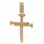 14K Yellow  Gold Cross Pendant