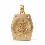 14K Yellow  Gold Anchor Pendant