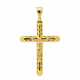 10K Yellow Gold Crucifix Unisex Pendant