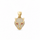 14K Yellow Gold Tiger Pendant