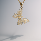 14K Yellow Gold Butterfly Pendant