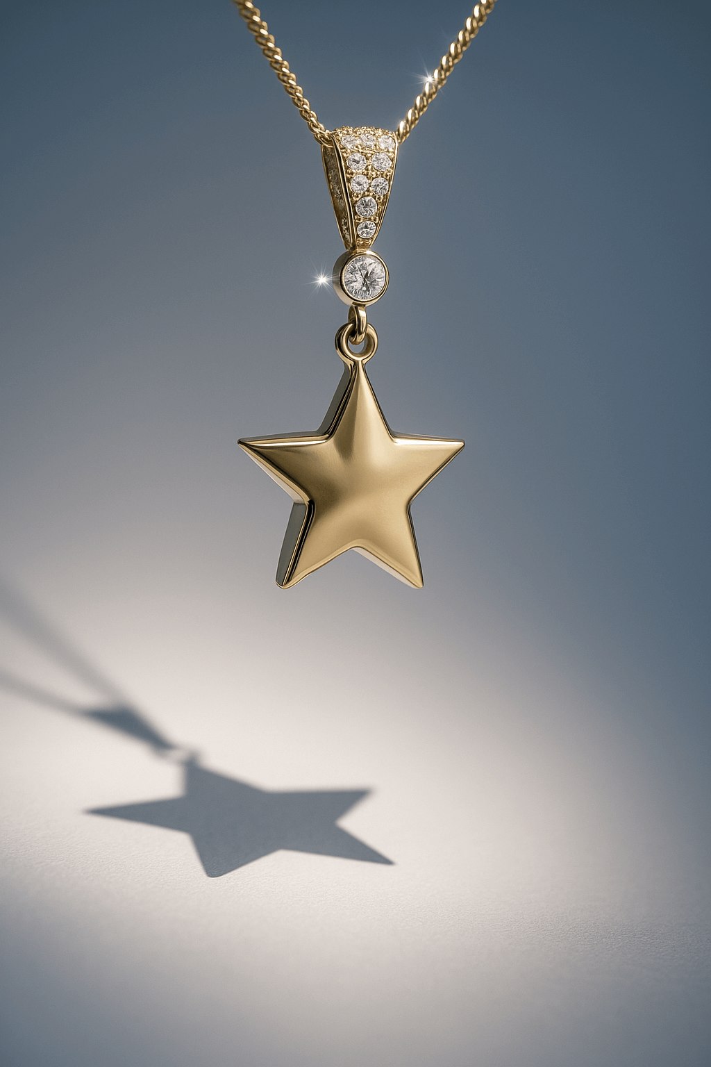 14K Yellow Gold Star Pendant