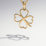 14K Yellow Gold Flower Pendant