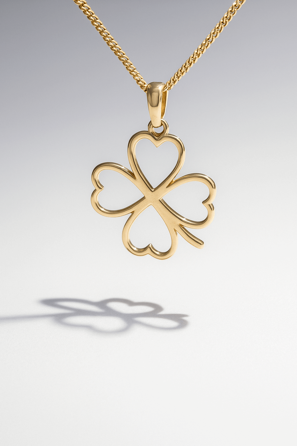 14K Yellow Gold Flower Pendant