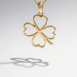 14K Yellow Gold Flower Pendant