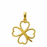 14K Yellow Gold Flower Pendant