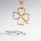 14K Yellow Gold Flower Pendant