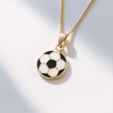 14K Yellow Gold Soccer Ball Pendant