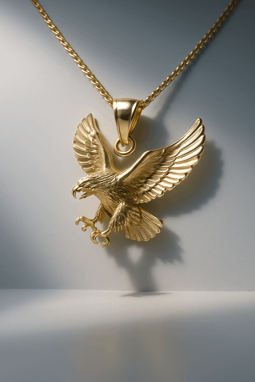 10K Yellow Gold Eagle Pendant