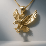 10K Yellow Gold Eagle Pendant