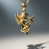 10K Yellow Gold Angel Pendant