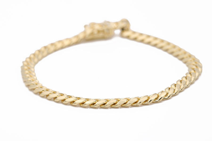 Men's Yellow Gold 14K Cuban Link Bracelet