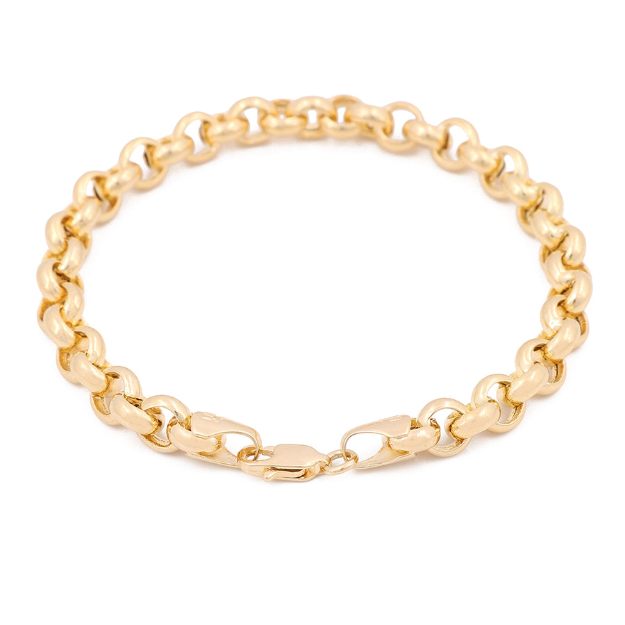 A Miral Jewelry fancy bracelet with an oval clasp, made of Yellow Gold 14K.