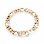 Yellow Gold 14K Fashion Link Bracelet Miral Jewelry