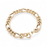 Yellow Gold 14K Fashion Link Bracelet Miral Jewelry
