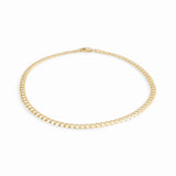 14K Yellow Gold Anklet Curb Bracelet