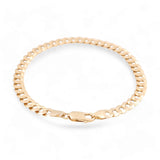 10K Yellow Gold Curb Men's Bracelet