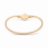 14K Yellow Gold Ajustable with Red Clover Women's Bracelet