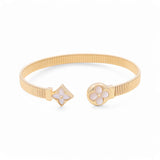14K  Yellow Gold Bangle Women's Bracelet