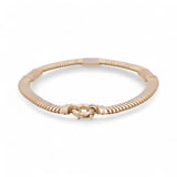 14K Yellow Gold Snake Link With Cz Women's Bracelet