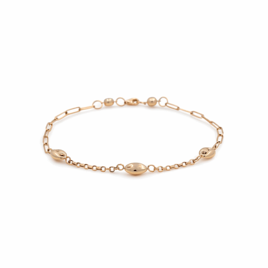 14K Yellow Gold Ancklet Bracelet