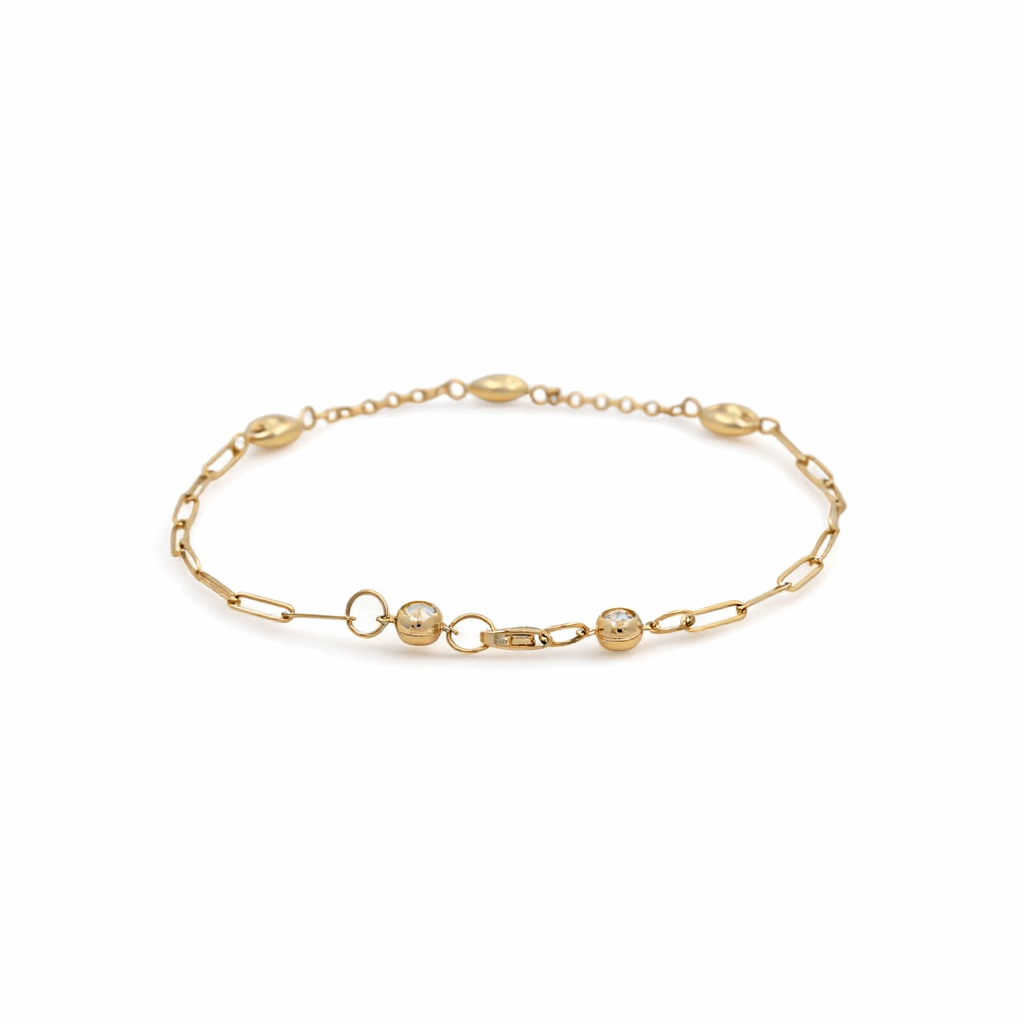 14K Yellow Gold Ancklet Bracelet