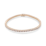 14K Yellow Gold Tennis with Cz Women's Bracelet