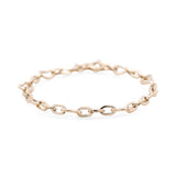 14K Yellow Gold Heart Women's Bracelet