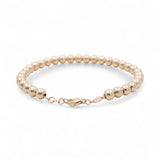 14K Yellow Gold Beads Women's Bracelet