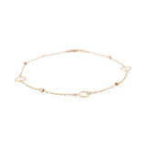 14K Yellow Gold  Hearts Ankle Bracelet