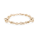 14K Yellow Gold Fancy Link Women's Bracelet