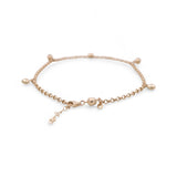 14K Yellow Gold Ankle with Charms Bracelet