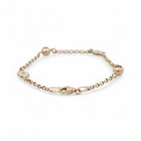 14K Yellow Gold Flower Bracelet Kid