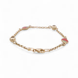 14K Yellow Gold Cherry  Bracelet Kid