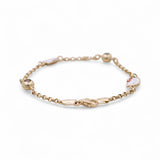 14K Yellow Gold Cat Bracelet Kid