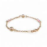 14K Yellow Gold  Butterflies Bracelet Kid