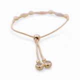 14K Tri Color Gold  Adjustable 15 Women's Bracelet