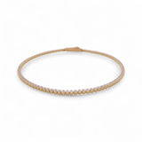 14K Yellow Gold  Tennis with Cz Women's Bracelet